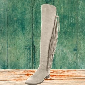 Stuart Weitzman 5050 Fringe over the knee boots. NEVER WORN